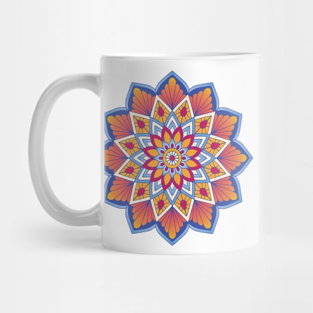 Warm Mandala - Strong Lines by LeCouleur